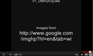 Image of a youtube player with a generic google image citation